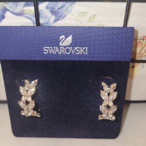 SWAROVSKI Crystal Butterfly Hoop Earrings*GORGEOUS Brand-NEW*Occasion Ready!